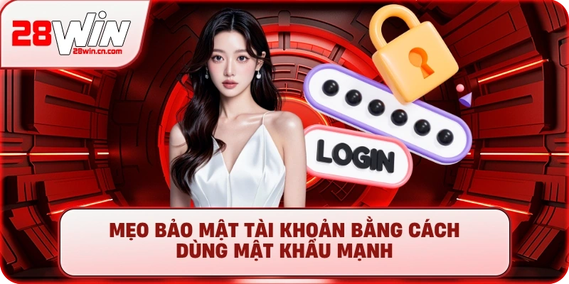 Mẹo bảo mật tài khoản bằng cách dùng mật khẩu mạnh