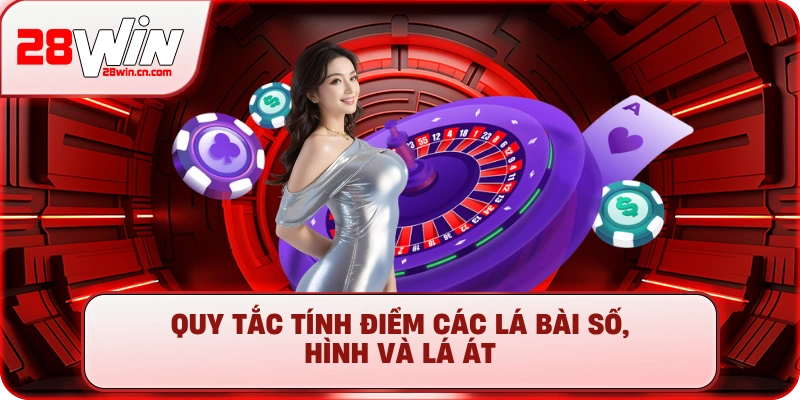 Quy tắc tính điểm các lá bài số, hình và lá Át